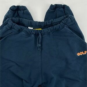 Golf Wang Blue Embroidered Logo Cotton Sweatpants Joggers Mens Small